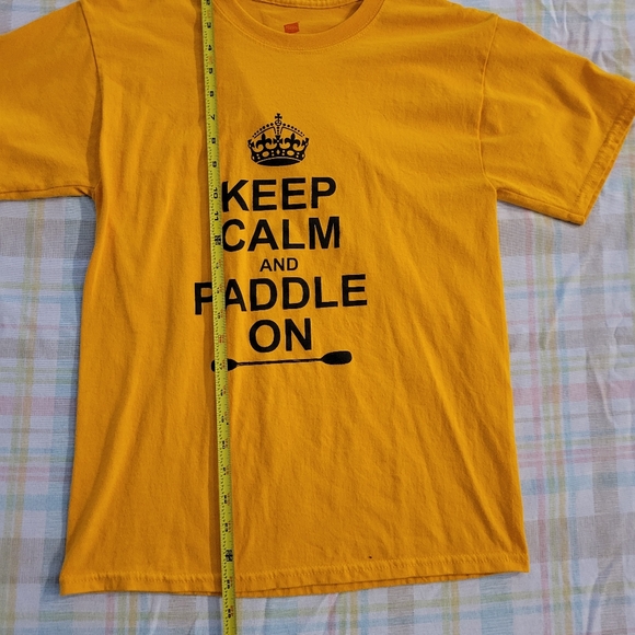 Keep Calm and Paddle On T-Shirt, Yellow - Picture 5 of 5